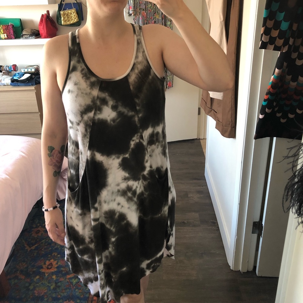 Tie Dye Draped Dress